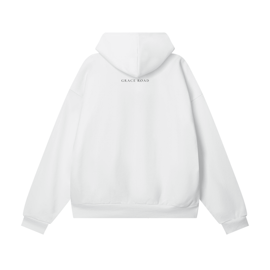 COVERED IN GRACE — Premium Oversized Hoodie - 50% of profits reinvested into purpose.