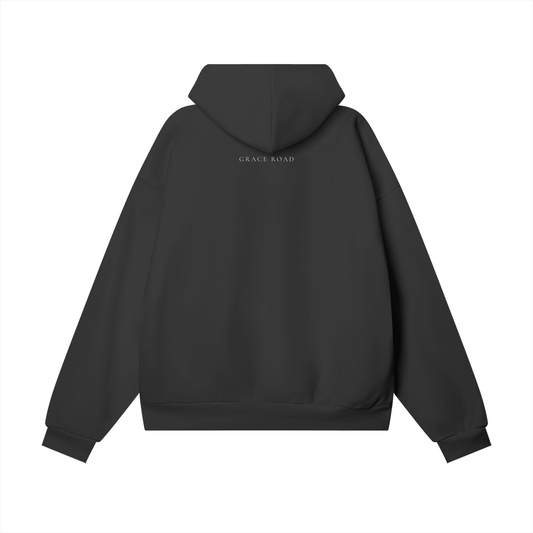 COVERED IN GRACE — Premium Oversized Hoodie - 50% of profits reinvested into purpose.