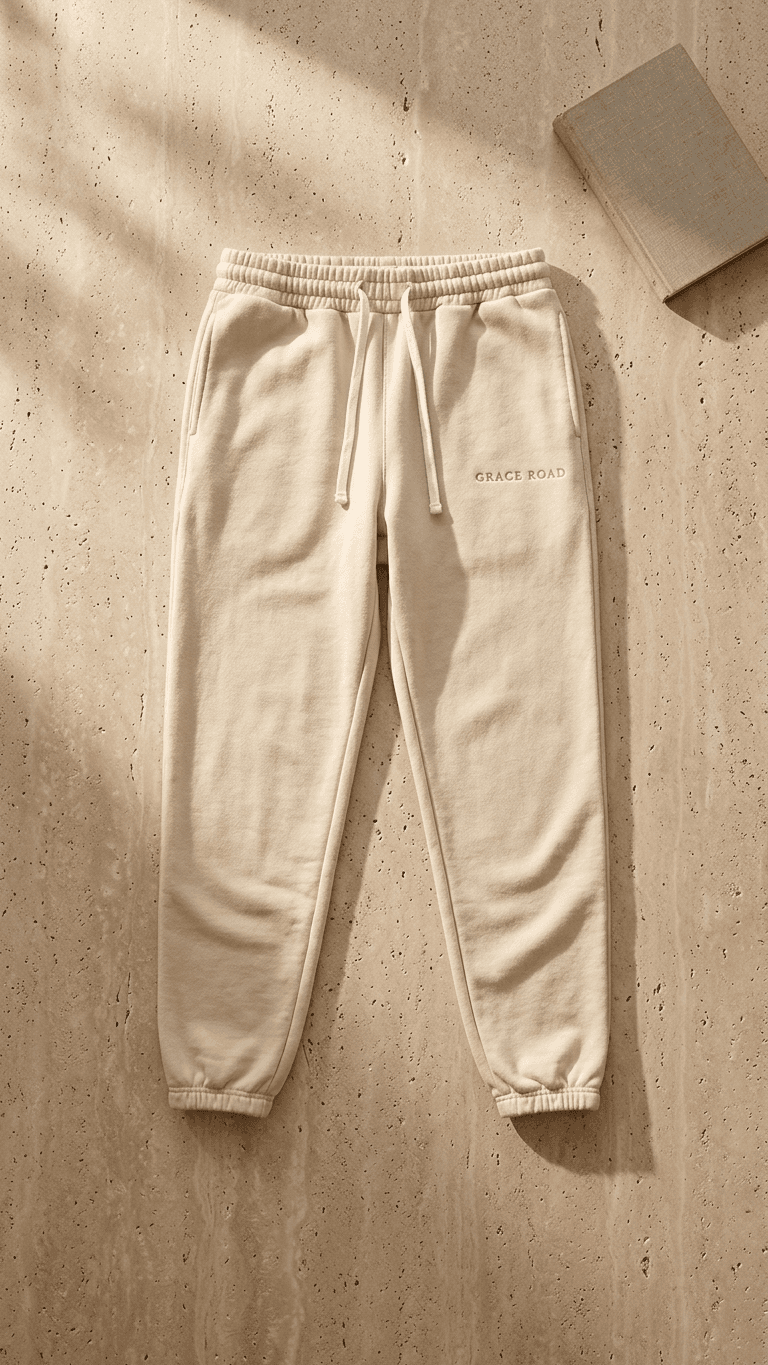 The Covered Sweatpants in Cream