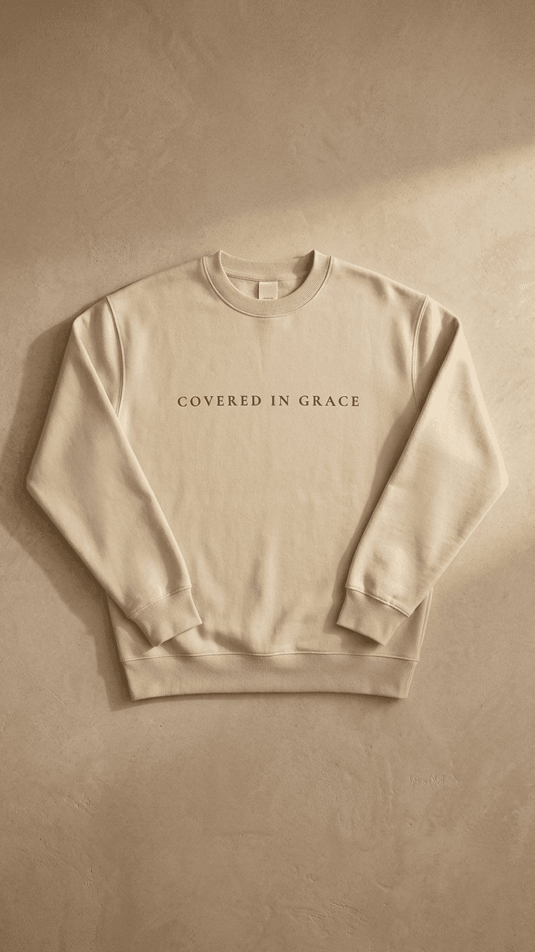 The Covered Sweatshirt in Cream